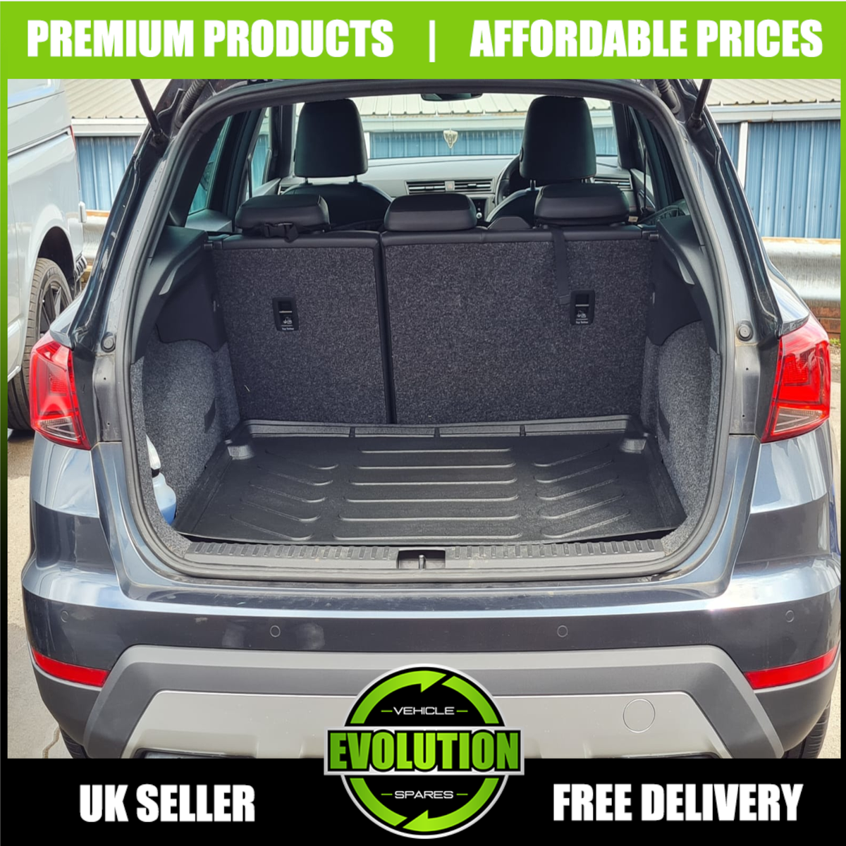 Tailored Rubber Boot tray car mat FITS SEAT ARONA 2018-up upper boot  position