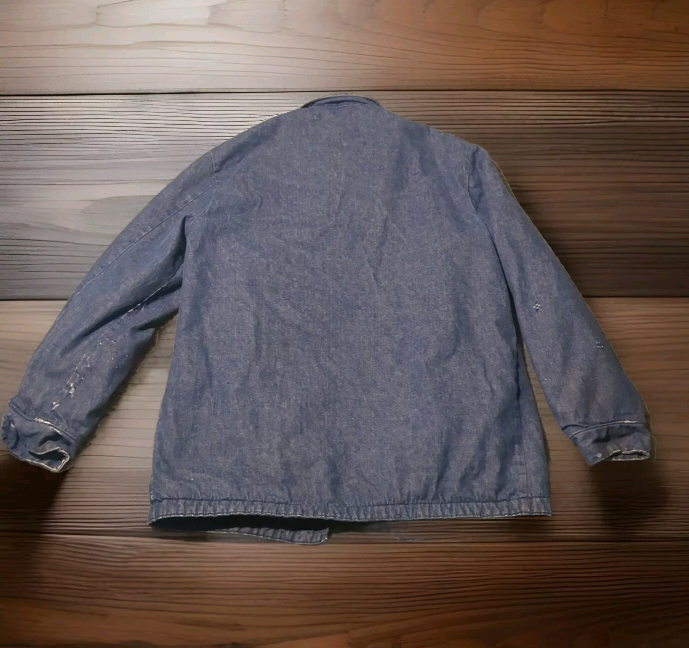 Vintage Wrangler Blue Bell Blanket Lined Corduroy Collar Denim Work Jacket