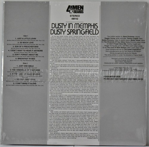AUDIOPHILE FOUR MEN with BEARDS USA DUSTY SPRINGFIELD In Memphis 180g G/F SEALED - Picture 2 of 3