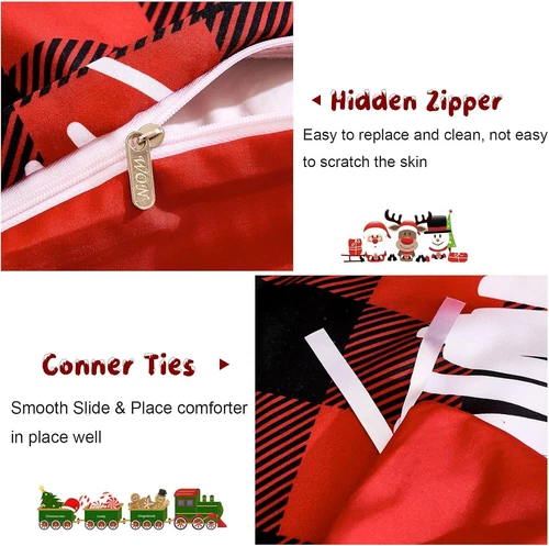 Art Christmas Tree Bedding Set | Christmas Gift | Christmas Decor