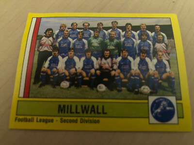 Millwall Team Group Panini Fußball 87 unbenutzte Sticker