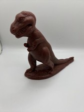 1960s Sinclair Dinoland Wax Mold-A-Rama Figure Brown Tyrannosaurus Rex Dinosaur