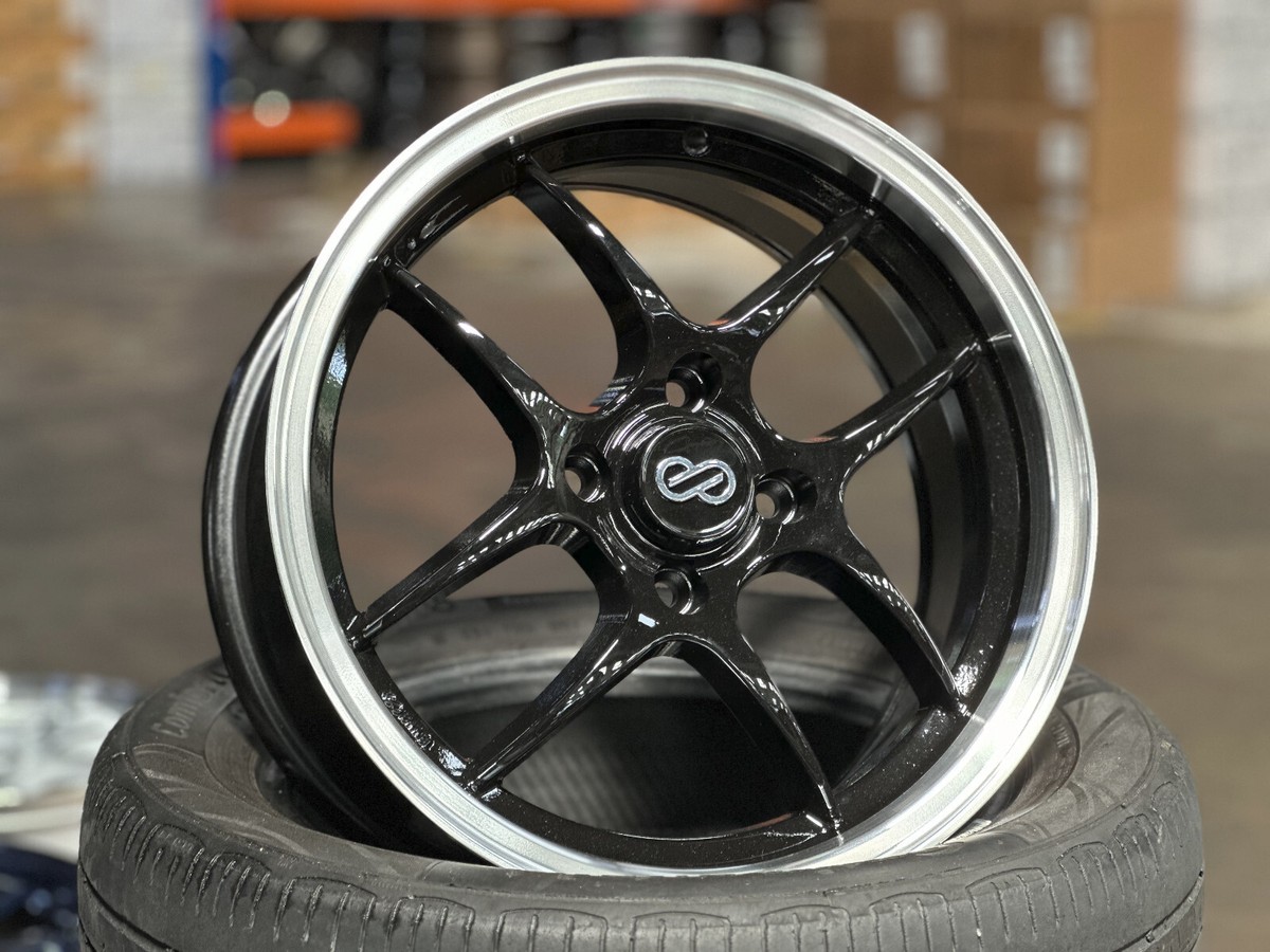 New 15x6.5 CPS Design BLACK (4 wheel) 4x100 fit HONDA TOYOTA