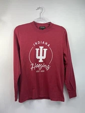 Gameday Couture Indiana Hoosiers Tee Men's Sz S Red Crew Neck Long Sleeve