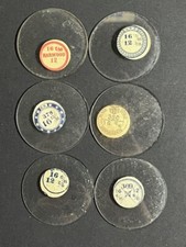 LOT OF 6 GLASS POCKET WATCH CRYSTALS SIZE 16 REPLACEMENT PARTS