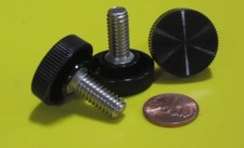 Plastic Black Stainless Thumb Screw 1" Head Dia. 5/16"-18 x 3/4" Length, 10 Pc