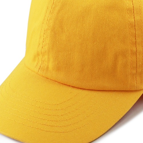 Cotton Hat - Kids Washed Cotton and Denim Low Profile Plain Baseball Cap - Picture 41 of 114