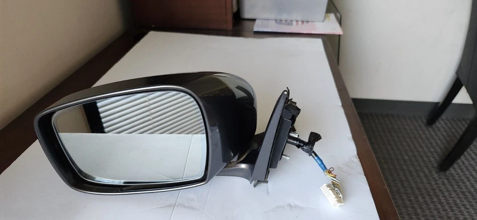 ESPEJO RETROVISOR PUERTA IZQUIERDA LADO CONDUCTOR INFINITI M37 M56 M35H Q70 2011-2014 gris atenuado automático OEM Foto 2 de 4