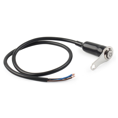 LED Switch ON/OFF Fit 7/8" Handlebar Mount Push Button 12V Fog Headlight B Blue - Picture 3 of 11