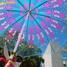 Sailor Moon Cosplay LED Umbrella Transparent Luminescent Bumbershoot Props Gift