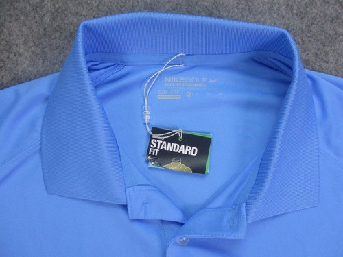 Camicia da uomo Nike Golf extra large blu Tour Performance morbida stretch wicking nuova con etichette - Foto 2 di 18