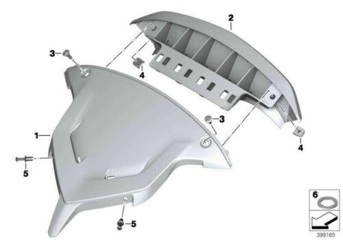Original BMW 46638534859 Réflecteur combinaison d'instruments pour R1200RT - Photo 2/9