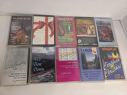 Lot Of 10 Christmas Cassette Tapes Bonner Calypso The Lettermen Etc.