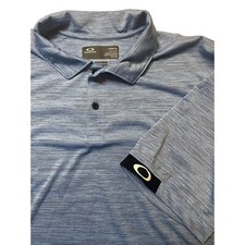 Oakley Gravity HydroLix Short Sleeve Polo Shirt Men's XL Stonewash Blue
