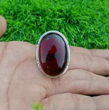 Garnet Ring 925 Sterling Silver Handmade Statement Ring Gifts All Size C607