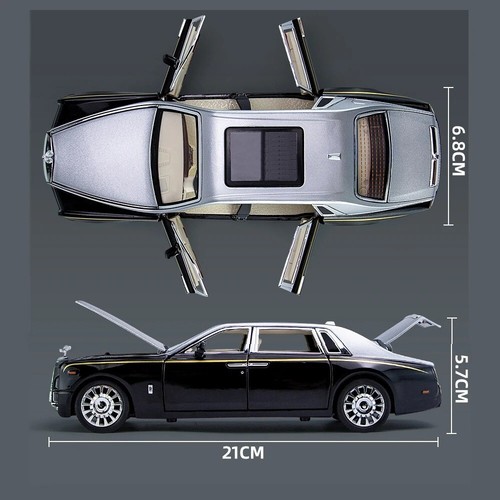 Rolls-Royce Phantom modellino auto da collezione - 1:24 pressofuso, berlina di lusso - Foto 3 di 9