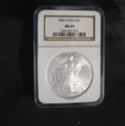 2006 AMERICAN SILVER EAGLE. NGC MS69. BROWN LABEL IN OLD FATTY HOLDER. LOOK!!!