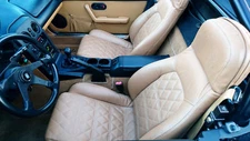 Mazda Miata / MX-5 (1990-1995) Replacement Leather Seat Covers Cognac