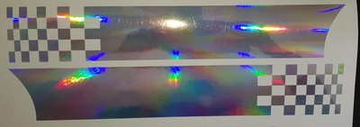 2x LKW Autoaufkleber Car Design Tribal 100cm oilslick Folie Regenbogeneffekt