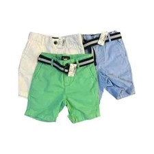 CHOOSE NWT 4 Sizes The Children's Place Belted Skinny Stretch Chino Shorts