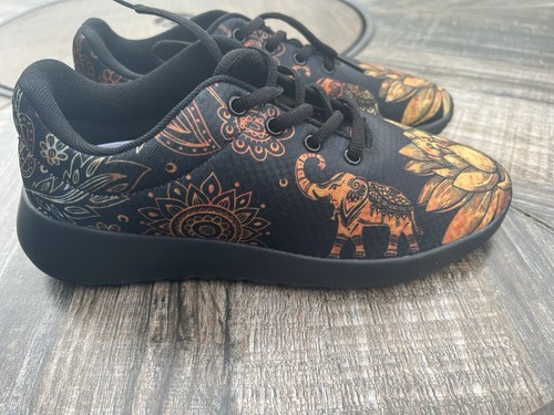 Yes We Vibe Lotus Sneakers bunt lebendig abstrakt Herren 6 Damen 8 neu ohne Etikett - Bild 10 von 12