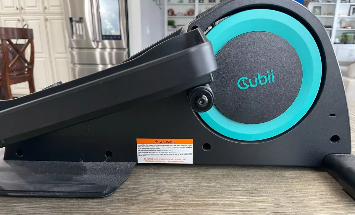 Cubii Jr. Desk Elliptical with Built in Display Monitor Aqua