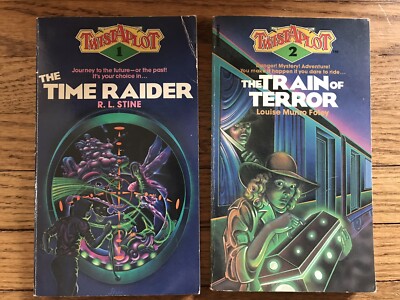 Twist-a-Plot Lot of 2 (Vol. 1 & 2) Pb Time Raider R L Stine Train Terror Foley