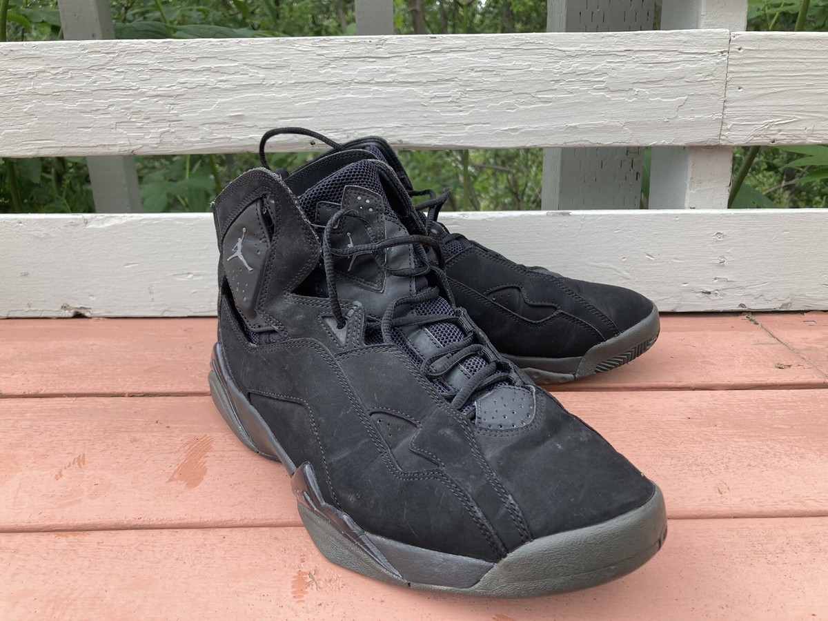 Nike Air Jordan True Flight Black Suede Basketball Shoes SZ 12