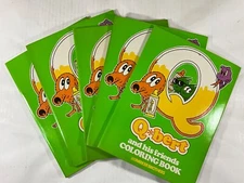 VINTAGE 1983 PARKER BROS Q-BERT & HIS FRIENDS COLORING BOOK NOS UNUSED LOT OF 5