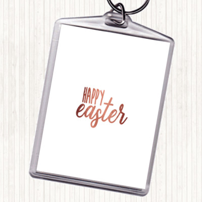 Schlüsselanhänger Schlüsselring Rosegold Frohe Ostern Zitat Taschenanhänger