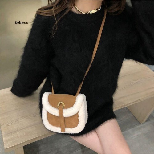 Hot New Winter Womens Fashion Angora Warm Sweater Fluffy Fuzzy Plush JumperTops - Picture 6 of 16