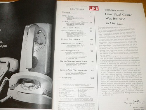 Vintage March 15, 1963 Issue of Life Magazine Fidel Castro, Cuba Cover 3/15/63 - Picture 3 of 6