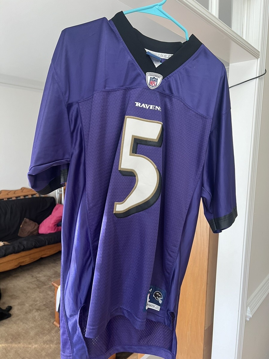 NFL リーボック　ボルチモア・レイブンズ　ゲームシャツ5 FLACCO Reebok On Field Baltimore Ravens #5 Joe Flacco Jersey Sz
