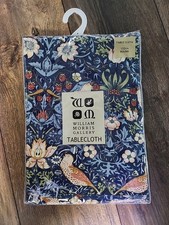 Strawberry Thief Navy Blue Design Kitchen Linen by William Morris Full Range