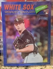 2026 Topps Heritage Grant Taylor RC- Blue Refractor /150