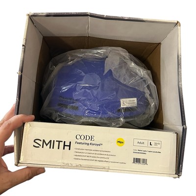 Smith Code MIPS Snow Helmet In Matte Lapis Featuring Koroyd Sz LARGE New