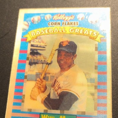 Sportflics Kellogg's Baseball Greats Willie Mays Giants 1991 Base Set Card 3/15