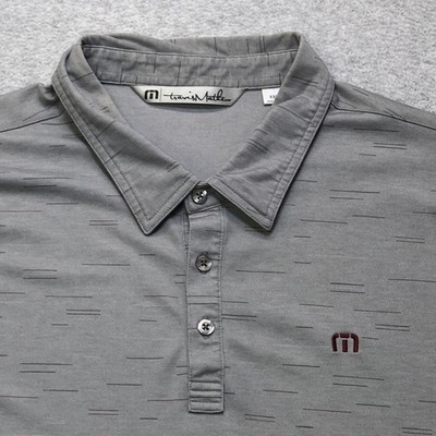 Travis Mathew Polo Shirt Men's 2XL XXL Grey Golf Performance Lightwight Outdoor