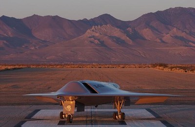 Photo:2003 UAV Unmanned Aerial Vehicle Drone Aircraft Desert Mountains