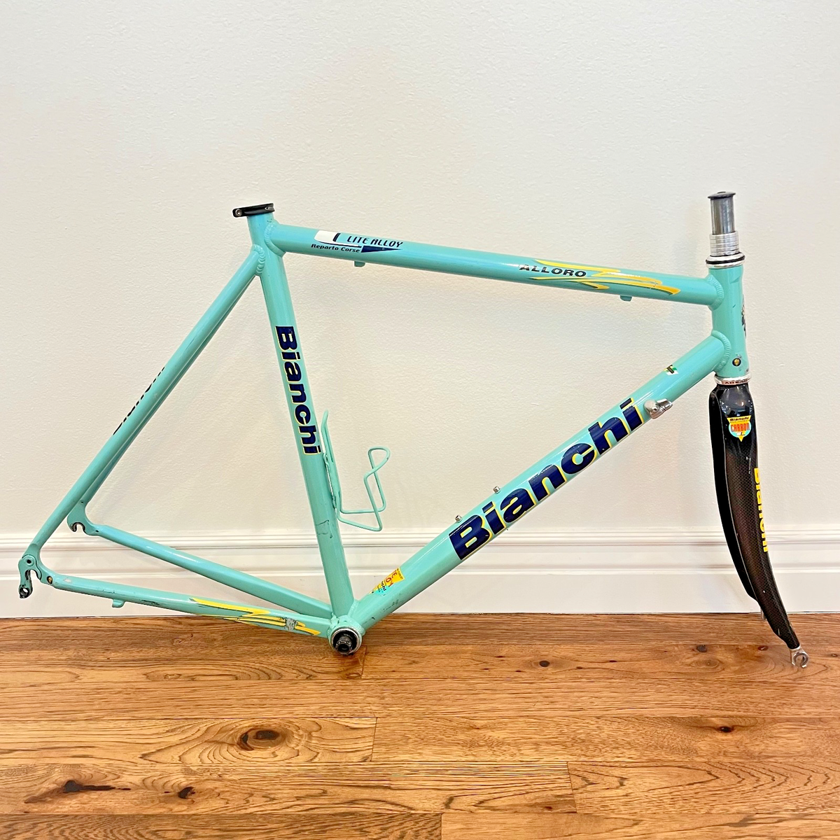 Bianchi Alloro Campione Del Mondo 57cm Frame Set - Handmade Italy