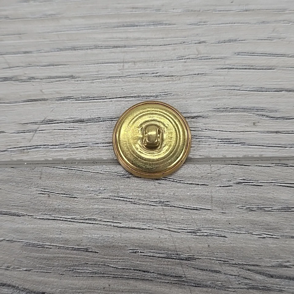 Pendleton Blue Enamel Brass Shaft Shield Rope Replacement Buttons - 5 pc - Image 3 of 4