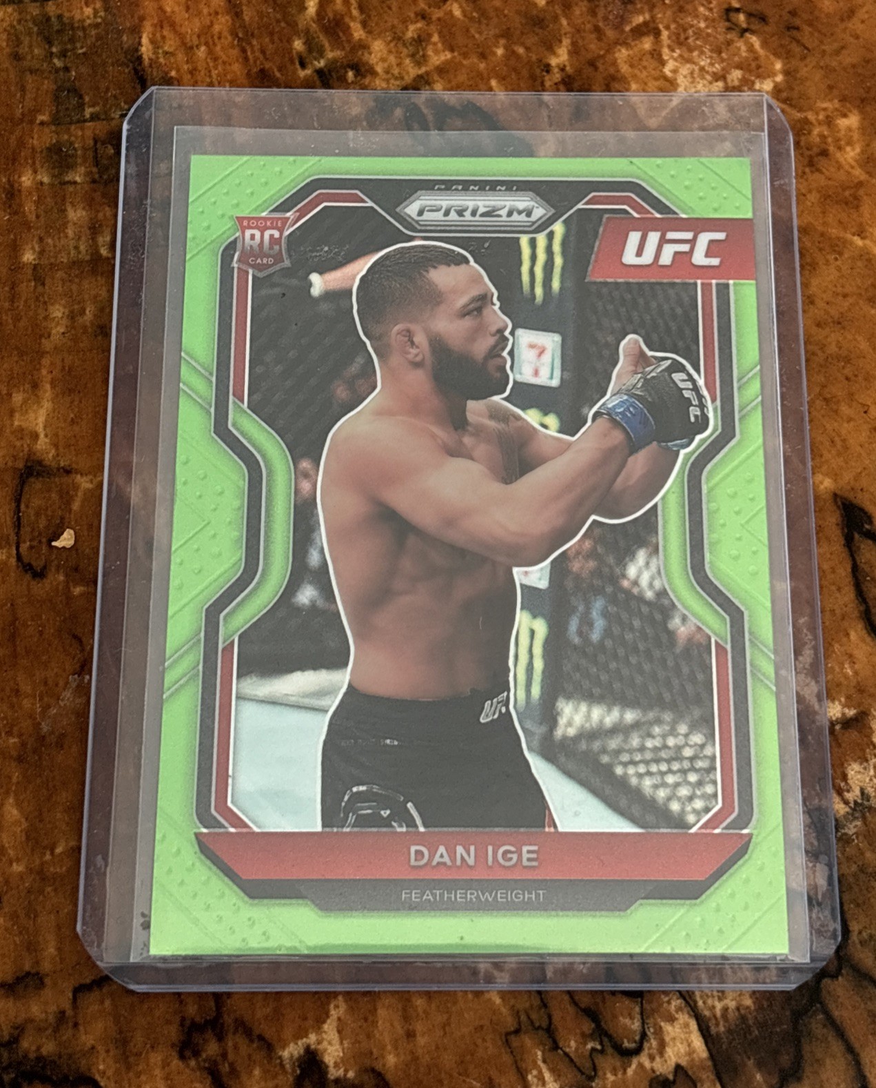 2021 Panini Prizm UFC Dan Ige RC Rookie Neon Green Prizms /75 🔥📈 50k