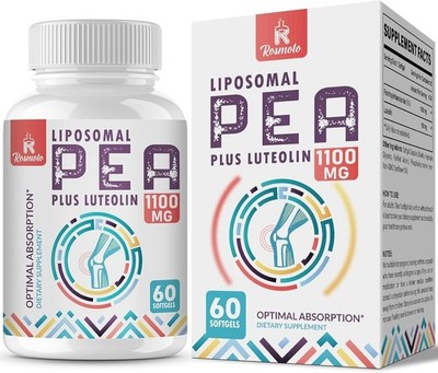 Liposomal Palmitoylethanolamide 1000 mg + Luteolin 100 mg Micronized Pea 99% ...