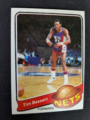 1979-80 Topps Basketball Card # 73 Tim Bassett - New Jersey Nets (EX/NM)
