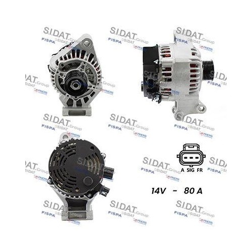 Alternateur Sidat A12MA0151A2 pour voiture Ford à essence et diesel