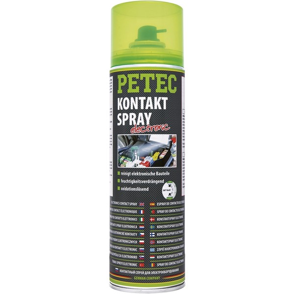 500 ml PETEC SPRAY DE CONTACTO para ELECTRÓNICA LIMPIADOR DE CONTACTOS CONTACTO SPRAY DOSIS