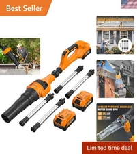 Lightweight 40V Leaf Blower with Adjustable Nozzle for Precise Gutter Cleaning