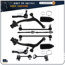 12pc Front Lower Control Arms Tie Rods Sway Bar For Infiniti FX35 FX45 2003-2008