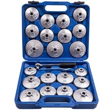 23pcs Cap Type Oil Filter Cup Wrench Socket Remover Removal Cap Tool Kit 23pcs Cap Type Oil Filter Cup Wrench Socket Remover Removal Cap Tool Kit