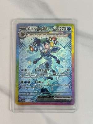 Pokémon Glaceon ex 150/131 Prismatic Evolutions Holo Rare 2025